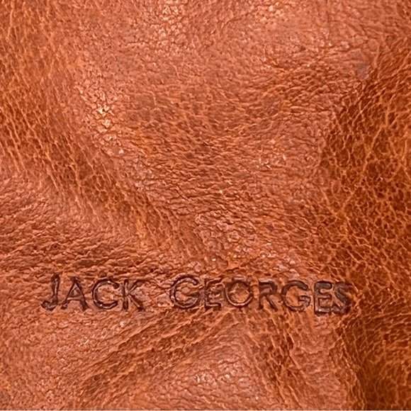 Jack Georges Small Brown Leather Voyager Backpack main image 6